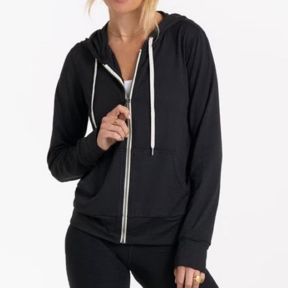 Vuori Halo Performance Hoodie, full zip, Medium, black